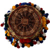 Dolce &amp; Gabbana – Agnese Basket – Mehrfarbige Tragetasche aus Baumwolle mit Verzierung
