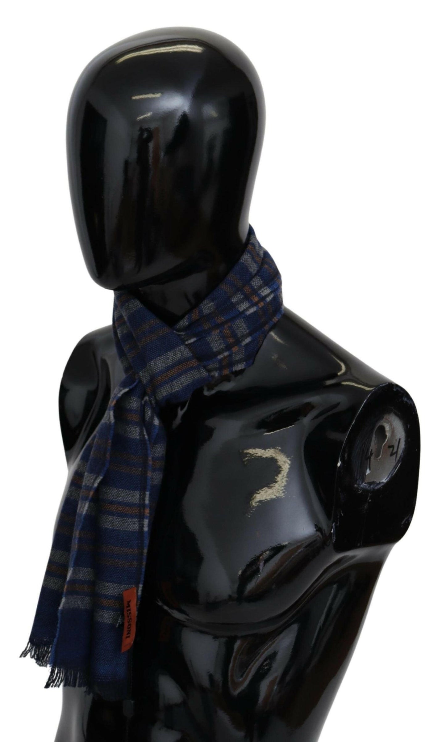 Écharpe en laine multicolore Missoni Chic unisexe à franges