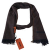 Missoni Brown 100% Cashmere Unisex Neck Wrap Fringes Scarf