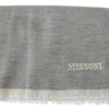 Missoni Beige 100% Wool Unisex Neck Wrap Scarf