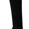 Dolce & Gabbana Black Taormina Lace Socks Boots Shoes Pumps