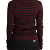 Dolce &amp; Gabbana Élégant cardigan rayé en viscose