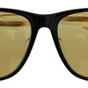 Diesel Black Frame DL0330-D 01E 57 Yellow Transparent Lenses Sunglasses