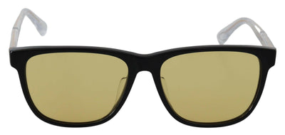 Diesel Black Frame DL0330-D 01E 57 Yellow Transparent Lenses Sunglasses