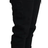 Dolce & Gabbana Black Polyester Neoprene Jogger Trouser Pants