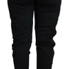Dolce & Gabbana Black Polyester Neoprene Jogger Trouser Pants