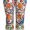 Pantalon court taille haute en majolique Dolce &amp; Gabbana