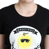 T-shirt chic en coton Moschino avec imprimé Milano