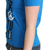T-shirt en coton Moschino Chic Alphabet en bleu