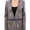 Roberto Fragata Multicolor Silk Floral Cotton Blazer