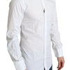 Dolce & Gabbana White Pure Cotton Men Dress Formal Shirt