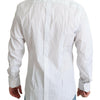 Dolce & Gabbana White Stripes Cotton Formal Dress Shirt