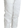 Dolce & Gabbana White Brocade Jaquard Dress Trouser Pants