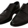 Dolce & Gabbana Black Leather Exotic Skins Formal Shoes
