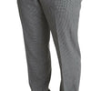 BENCIVENGA Gray Wool Checkered Dress Men Formal Trouser Pants