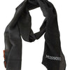 Missoni Black 100% Wool Unisex Neck Wrap Scarf