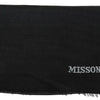 Missoni Black 100% Wool Unisex Neck Wrap Scarf