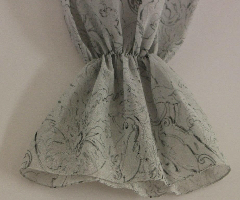 Vika Gazinskaya Blaue Baumwollblusen-Tunika