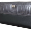 Dolce & Gabbana Black Zip Around Continental Clutch Leather Wallet