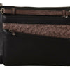Dolce &amp; Gabbana Élégant sac bandoulière en cuir noir