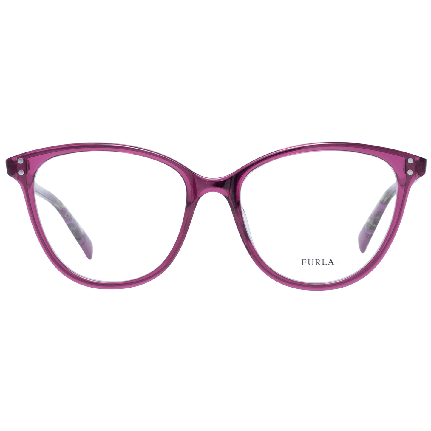 Lunettes de vue Furla élégantes œil de chat violettes pour femme