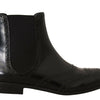 Bottines Oxford noires élégantes à bout golf Dolce &amp; Gabbana