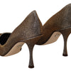 Escarpins Dolce &amp; Gabbana élégants à talons argentés classiques