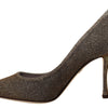 Escarpins Dolce &amp; Gabbana élégants à talons argentés classiques