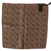 Dolce & Gabbana Brown Carrots Print Silk Handkerchief
