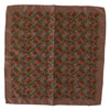 Dolce & Gabbana Brown Carrots Print Silk Handkerchief
