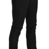 Costume National Black Low Waist Skinny Casual Denim Jeans