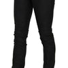 Costume National Black Low Waist Skinny Casual Denim Jeans