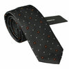 Dolce & Gabbana Gray Patterned Classic Mens Slim Necktie