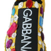 Dolce & Gabbana Yellow Multicolor Crystals Sneakers Shoes