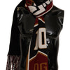 Dolce & Gabbana Multicolor Wool Knit DG King Shawl Wrap Scarf