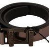 Costume National Pink Metallic Leather Buckle Belt