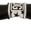 Dolce & Gabbana White Black Wool Logo #DGMILLENNIALS Wristband