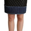 Dolce & Gabbana Black Quilted Leather Mini Skirts