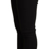Dolce & Gabbana Black Skinny Denim Cotton Stretch Trouser