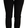 Dolce & Gabbana Black Skinny Denim Cotton Stretch Trouser