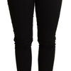 Dolce & Gabbana Black Skinny Denim Cotton Stretch Trouser