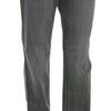 Just Cavalli Gray Washed Mid Waist Straight Denim Pants Jeans