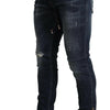 Jean skinny bleu foncé élégant Dolce &amp; Gabbana