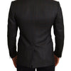 Dolce & Gabbana Gray Check Wool Slim Fit Blazer Jacket