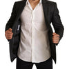 Dolce & Gabbana Gray Check Wool Slim Fit Blazer Jacket