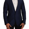 Dolce & Gabbana Navy Blue Slim Fit Jacket MARTINI Blazer