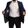 Dolce & Gabbana Navy Blue Slim Fit Jacket MARTINI Blazer