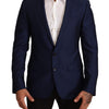 Dolce & Gabbana Navy Blue Slim Fit Jacket MARTINI Blazer