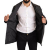 Dolce & Gabbana Black Polyester Mens Trench Coat Jacket