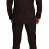 Dolce &amp; Gabbana Bordeauxfarbener MARTINI Slim Fit-Anzug aus Wolle